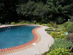 Swimming pool patios can be susceptible to uneven settlement