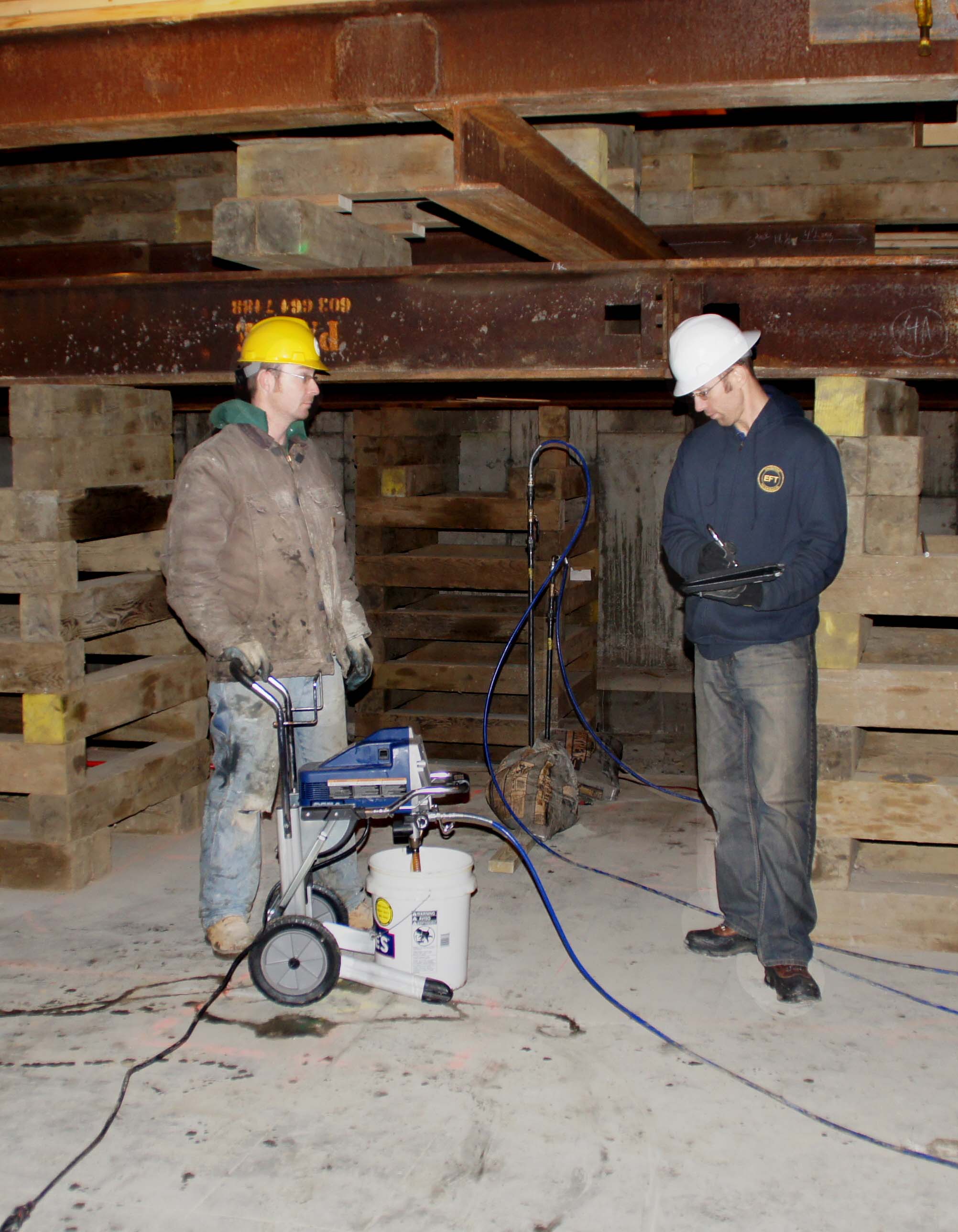 Resin injections can greatly improve the structural properties